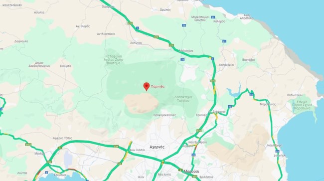 Χάρτης Πάρνηθα