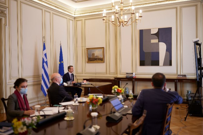 Μητσοτάκης τηλεδιάσκεψη με πρόεδρο Κίνας