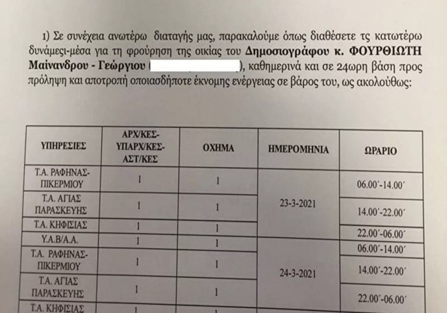 Σάλος με την αστυνομική φύλαξη του Μένιου Φουρθιώτη: Πόσους αστυνομικούς έχει - Καταγγελίες για απρεπή συμπεριφορά σε βάρος τους