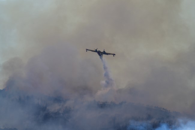 Ανεξέλεγκτη η φωτιά στην Ηλεία: Απειλούνται χωριά της Αρχαίας Ολυμπίας - Ενισχύονται οι πυροσβέστες [Βίντεο-Εικόνες]