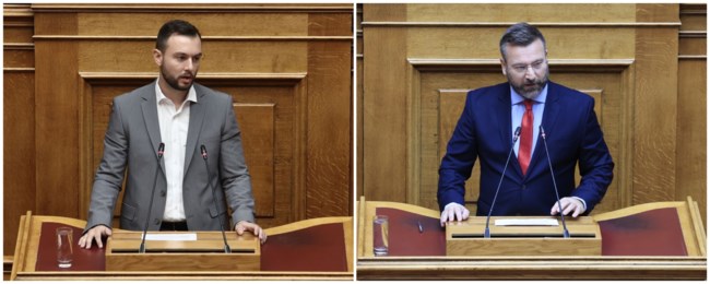 Ξύλο στην ελληνική Βουλή: Ο βουλευτής Κωνσταντίνος Φλώρος επιτέθηκε με γροθιές στον Βασίλη Γραμμένο