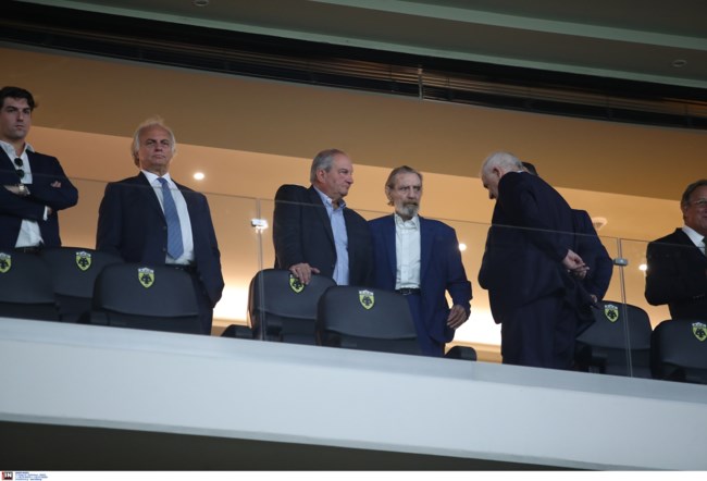 ΑΕΚ: Δίπλα-δίπλα στα εγκαίνια Μελισσανίδης, Καραμανλής, Βαρδινογιάννης, Γεωργιάδης [Εικόνες]