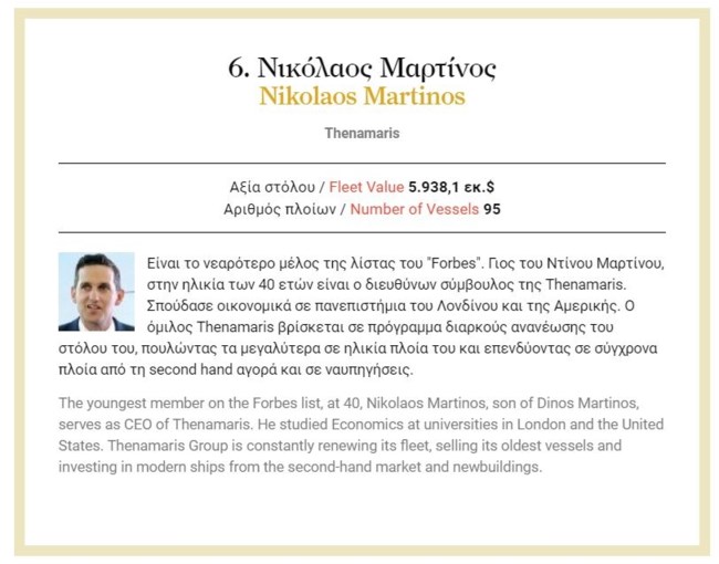 FORBES ΕΦΟΠΛΙΣΤΕΣ