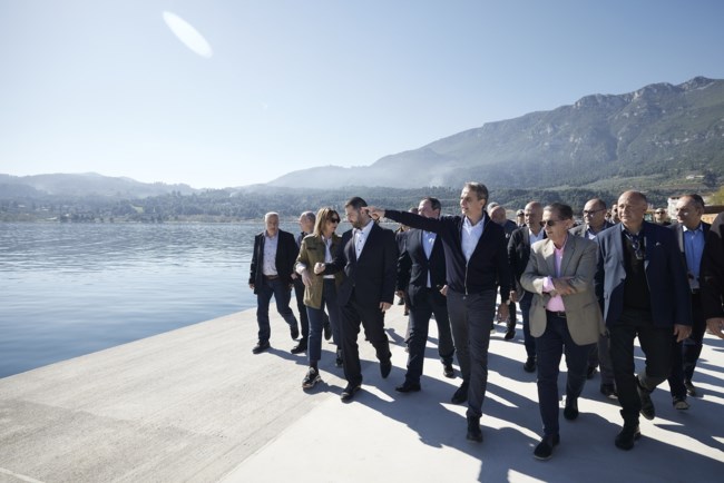 Περιοδεία Μητσοτάκη στη Φθιώτιδα: Επιθεώρησε τις εργασίες στο λιμάνι του Αγίου Κωνσταντίνου [βίντεο]