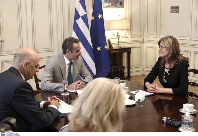 Συνάντηση Κ. Μητσοτάκη με την Αναπληρώτρια Πρωθυπουργό της Βουλγαρίας