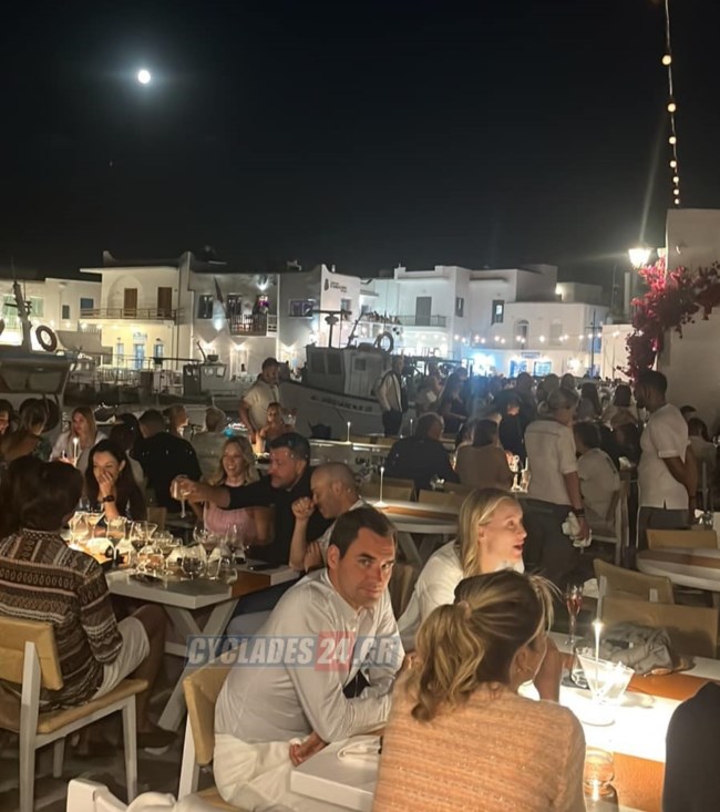 Στην Πάρο ο Ρότζερ Φέντερερ - Διακοπές με την οικογένειά του κάνει ο Ελβετός τενίστας [εικόνες]
