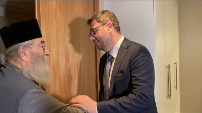 Ανδρουλάκης με τον Αρχιεπίσκοπο Σινά: Σεβασμός στη θρησκευτική ελευθερία και στο ιδιοκτησιακό καθεστώς της Μονής