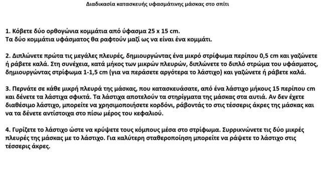 οδηγίες