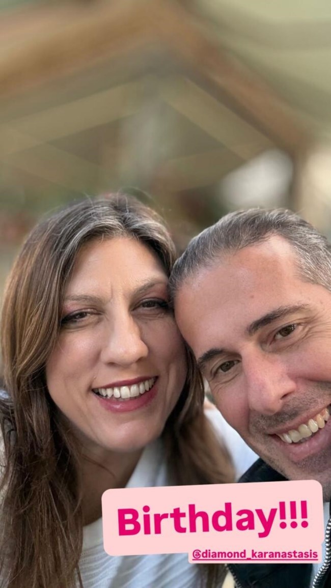 Ζωή Κωνσταντοπούλου: Πώς γιόρτασε τα γενέθλιά της με τον Διαμαντή Καραναστάση