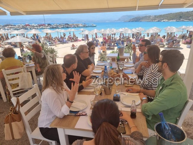 Χανιά: Στο Μαράθι για ψαράκι Ντόρα Μπακογιάννη και Ευάγγελος Βενιζέλος [Εικόνες]