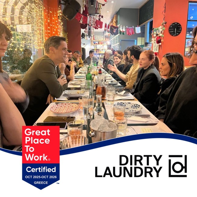 Η DIRTY LAUNDRY A.E πιστοποιήθηκε ως Great Place To Work®