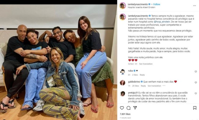 Χριστούγεννα στο νοσοκομείο για τον Πελέ: Στο πλευρό του όλη η οικογένεια - "Άλλη μια νύχτα μαζί"