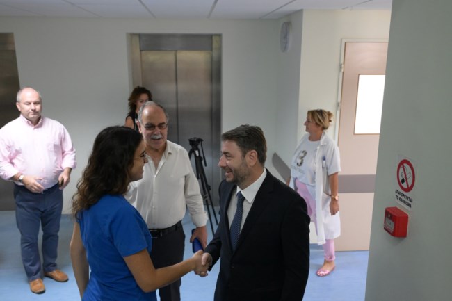 Ανδρουλάκης από νοσοκομείο Κυθήρων: Μια Ελλάδα για όλους, σημαίνει υψηλού επιπέδου υπηρεσίες δημόσιας υγείας