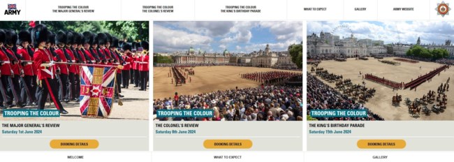 KATE TROOPING THE COLOUR