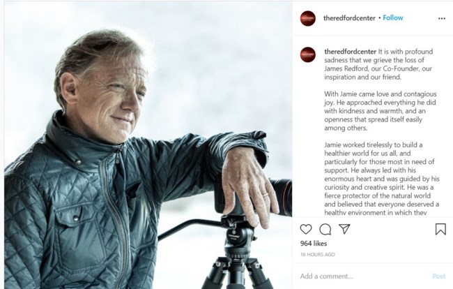 Robert Redford  son dead