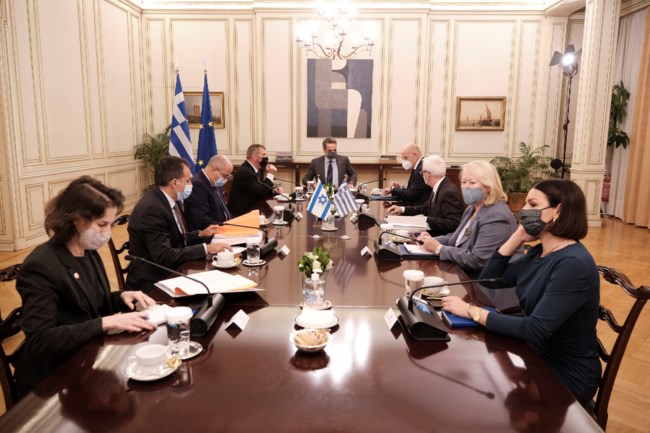 Συνάντηση Μητσοτάκη με ισραηλινό ΥΠΕΞ - Στο τραπέζι οι τουρκικές προκλήσεις