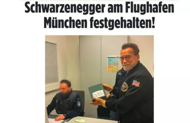 Bild: Γιατί τέθηκε υπό κράτηση στο αεροδρόμιο του Μονάχου ο Άρνολντ Σβαρτσενέγκερ