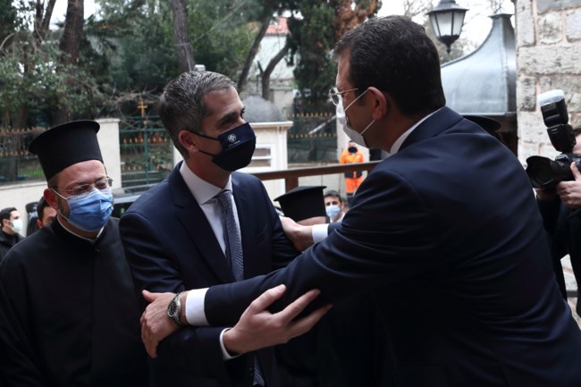 Στο Οικουμενικό Πατριαρχείο Μπακογιάννης-Ιμάμογλου: "Να χτίσουμε την ωραία γέφυρα ειρήνης Αθήνας-Κωνσταντινούπολης"