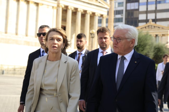 Στην τελετή για τα 150 χρόνια από την ίδρυση του Γερμανικού Αρχαιολογικού Ινστιτούτου στην Αθήνα ο Φρανκ Βάλτερ Σταϊνμάιερ