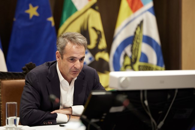 Μητσοτάκης σε τηλεδιάσκεψη Συμμαχίας των Προθύμων: Η Ρωσία να αποδεχθεί άνευ όρων εκεχειρία 30 ημερών