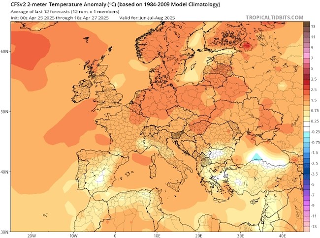 Τι δείχνουν τα μεγαλύτερα προγνωστικά μοντέλα για τις συνθήκες του φετινού καλοκαιριού - Η εκτίμηση ανά μήνα