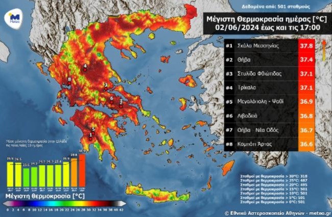 Μίνι καύσωνας από την Τρίτη: Πού θα εμφανιστούν τα πρώτα 40άρια - Ο καιρός μέχρι την Κυριακή των Ευρωεκλογών