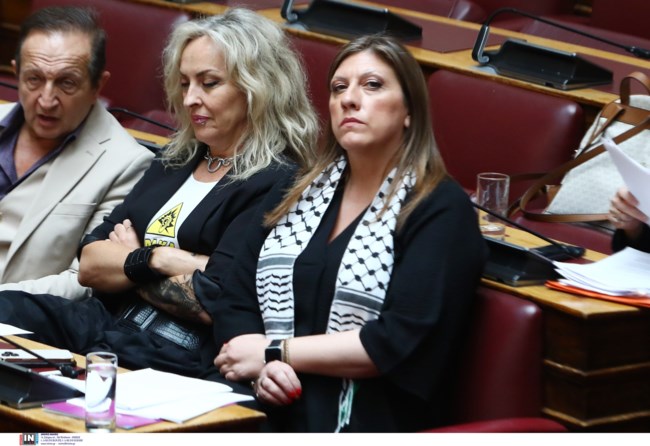 Σόου της Ζωής στη Βουλή: Εμφανίστηκε με παλαιστινιακή μαντίλα, σε συνεδρίαση για τον Γρηγόρη Λαμπράκη
