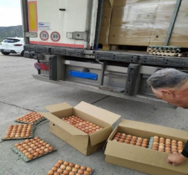 Μπλόκο σε μεγάλο φορτίο με 302.400 αυγά που θα έμπαιναν στην αγορά ενόψει Πάσχα