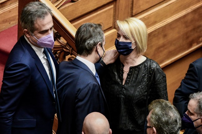 Μητσοτάκης με Κατερίνα Μονογυιού