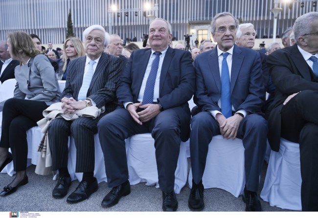 Παυλόπουλος, Καραμανλής και Σαμαράς στο Πεντάγωνο
