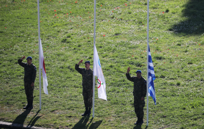 Κλειστή για το κοινό η τελετή αφής της Ολυμπιακής Φλόγας στη Ολυμπία