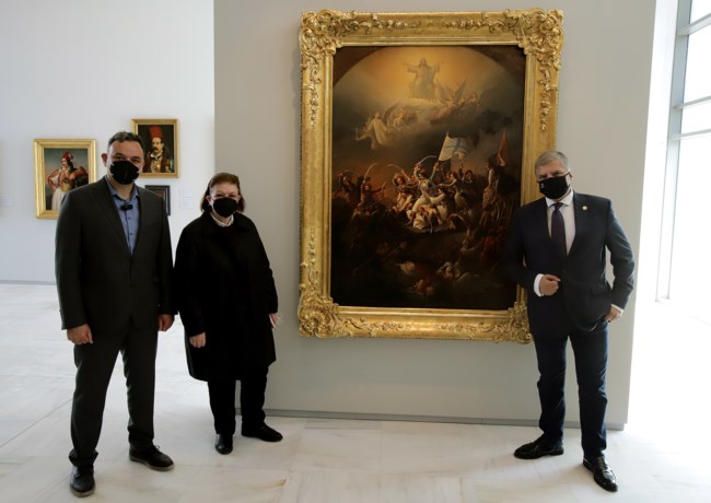 Ο Γιώργος Πατούλης μόνος, επισκέφθηκε την Εθνική Πινακοθήκη