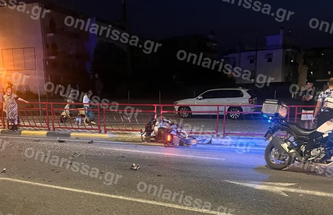 Θανατηφόρο τροχαίο στη Λάρισα: Νεκρή 52χρονη που εκτοξεύτηκε από μηχανή μετά από σύγκρουση με όχημα