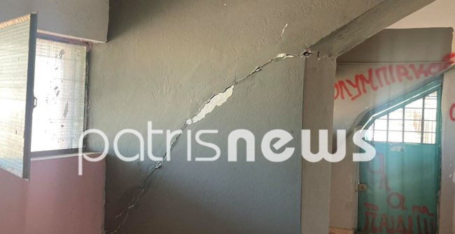 Ζημιές στη Ζαχάρω από τον σεισμό