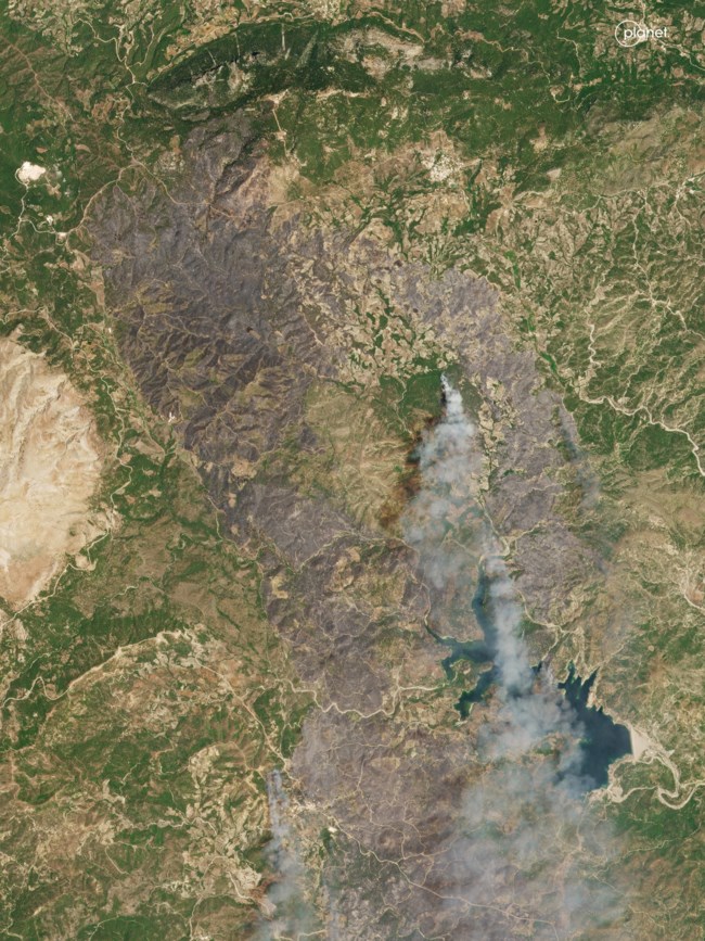 Φωτιά στη Ρόδο: Δορυφορικές εικόνες από τις καμμένες εκτάσεις - Πάνω από 100.000 στρέμματα έγιναν στάχτη