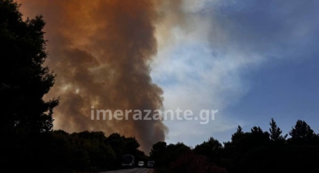 Μεγάλη αναζωπύρωση στη Ζάκυνθο μεταξύ Κοιλιωμένου και Έξω Χώρας