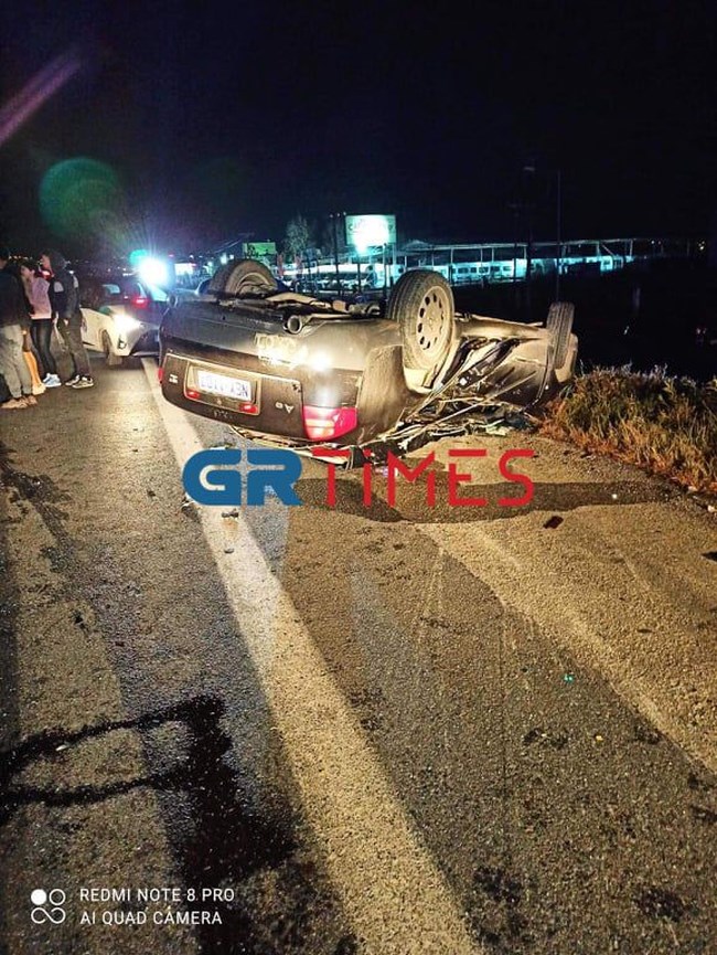 Θεσσαλονίκη: Τροχαίο με έναν τραυματία στην Εθνική οδό Θεσσαλονίκης-Μουδανιών