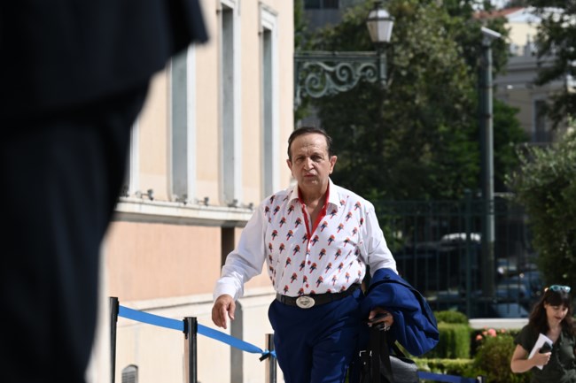 Ολες του Μπιμπίλα οι ιδιαίτερες ενδυμασίες στη Βουλή: Μακό, παπαγάλοι, λαμέ και... σχεδιάκια [εικόνες]
