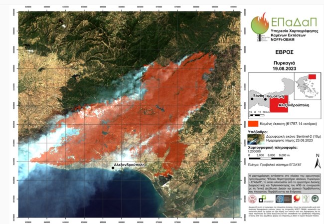 Πυρκαγιές: Περισσότερα από 617.000 στρέμματα κατέκαψε η φωτιά στον Έβρο - Πάνω από 50.000 στη Φυλή Αττικής