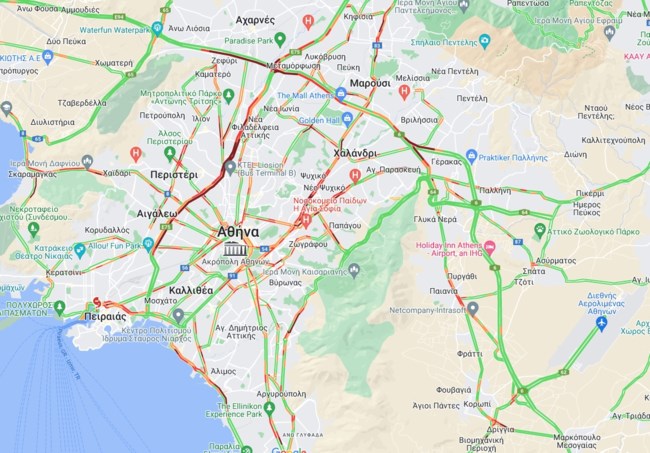 Ουρές χιλιομέτρων στον Κηφισό - Μποτιλιάρισμα και στην Αττική Οδό λόγω τροχαίου