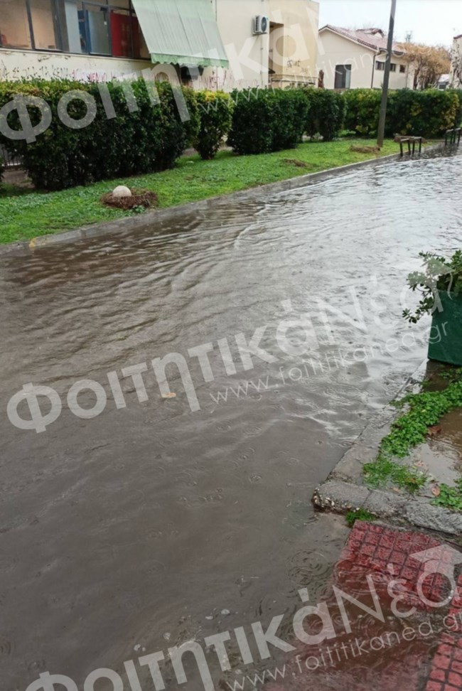 Κακοκαιρία: Με φακούς έγραψαν εξετάσεις φοιτητές στο Πολυτεχνείο - Πλημμύρισε το Γεωπονικό [Εικόνες]