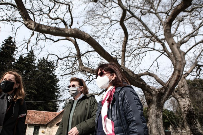 Επίσκεψη της Κατερίνας Σακελλαροπούλου στο Κτήμα Τατοΐου [Εικόνες]