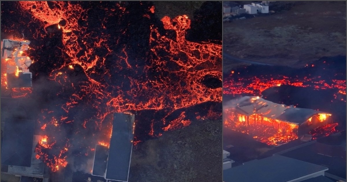 Νέα έκρηξη ηφαιστείου στην Ισλανδία - Αναχώματα για να μη φτάσει η λάβα σε εργοστάσιο ηλεκτρικής ενέργειας [εικόνες]