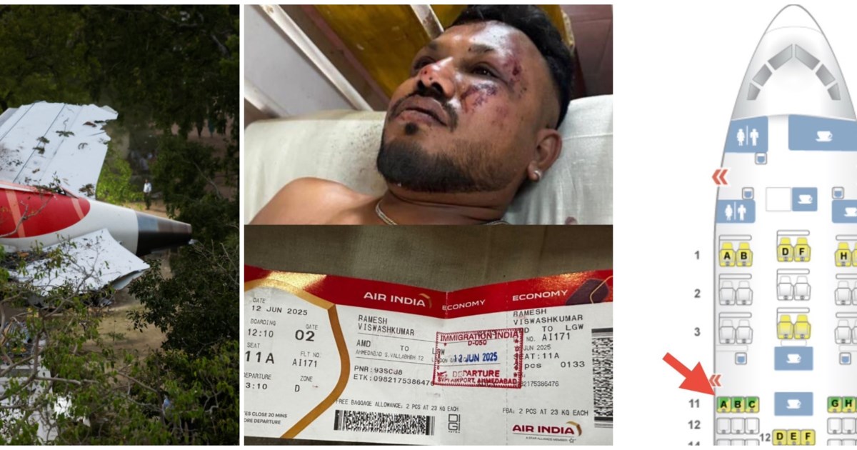 "Θαύμα που ζω, αλλά υποφέρω": Συγκλονίζει ο μοναδικός επιζών της αεροπορικής τραγωδίας στην Ινδία με τους 241 νεκρούς [βίντεο]