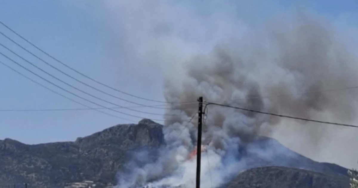 Φωτιά στον Άγιο Γεώργιο Τροιζινίας - Επιχειρούν δύο αεροπλάνα της Πυροσβεστικής