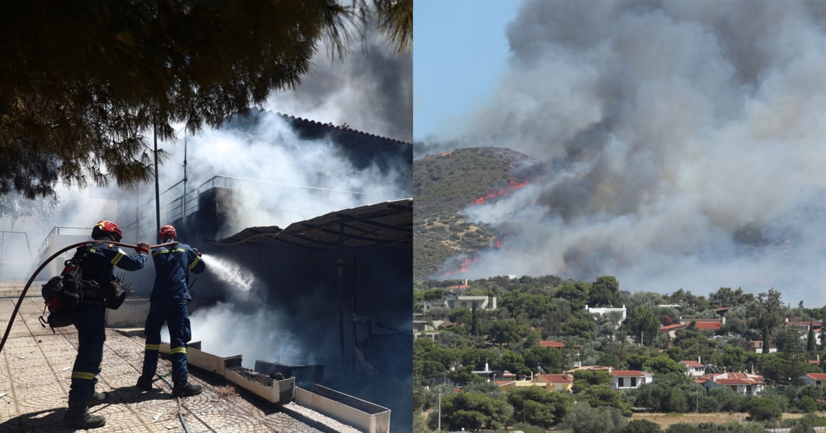 Φωτιά στην Παλαιά Φώκαια: "Κάηκε το σπίτι μου - Ο κόπος και ο ιδρώτας των δικών μου", λέει κάτοικος με δάκρυα στα μάτια