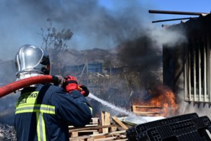 Σέρρες: Φωτιά σε σκεπή σχολείου στο Νέο Σούλι