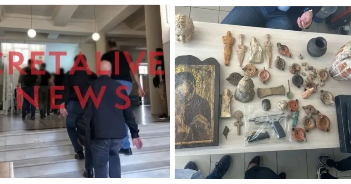 Κρήτη: Ελεύθεροι με περιοριστικούς όρους οι έξι για την υπόθεση αρχαιοκαπηλίας - Μεταξύ τους διευθυντής δημόσιας υπηρεσίας