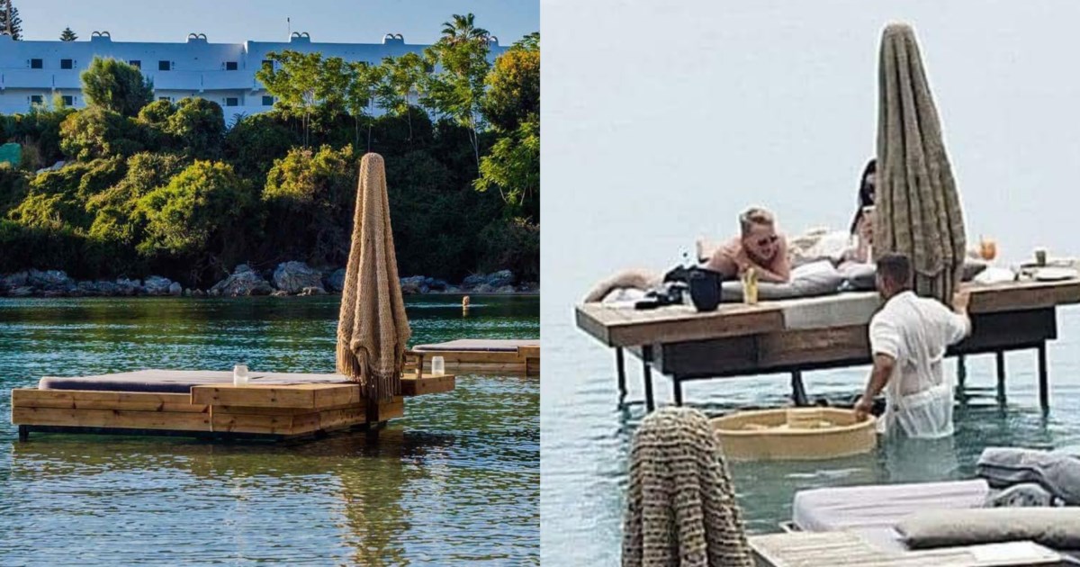 Ρόδος: Εστησαν και φέτος τις παράνομες ξαπλώστρες μέσα στη θάλασσα παρά τον περσινό σάλο - Αμετανόητοι...