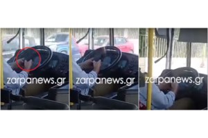 Χανιά: Αντιδράσεις για τον οδηγό λεωφορείου που χαζεύει στο κινητό ενώ οδηγεί - Η απάντηση των ΚΤΕΛ